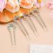 COMNICO 4 Pieces Hair Pins Metal U-Shaped Hair Forks Vintage Updo Hair Sticks with Rhinestone 2 Prong Bun French Hairpins Hairstyle Chignon Accessories for Women Girls Fine Thick & Long Hair Styling - Buy Online on GoSupps.com