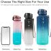 Uzspace Leak-Proof Children's Drinking Bottle - 500ml 800ml 1L Tritan & BPA-Free Sports Water Bottle in Blue-Green Gradient - Perfect for Kids & Active Lifestyles - Buy Online on GoSupps.com