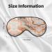 Rose Gold Marble Print Unisex Eye Mask - Soft Comfortable Light-Blocking Sleep Mask for Ultimate Rest | International Shipping Available - Buy Online on GoSupps.com