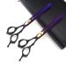 JIESENYU 7.0 in. Pro Pet Grooming Scissors Sharp Edges Cutting +Curved + 2thinning Scissors 4 PCS Set for Dog Grooming (Purple) - Buy Online on GoSupps.com