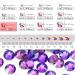 Dowarm 720pcs SS20 Purple Velvet Flatback Rhinestones - 4.8MM Non-Hotfix Crystal Rhinestones for Crafts, Nails, Dance Costumes - Buy Online on GoSupps.com
