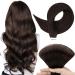 Tess tape extensions real hair #2 dark brown 60 cm adhesive tape hair extension 20 pack smooth remy tape in hair extensions for hair compression (20 bricks #2-darkbrown)