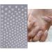 JMEOWIO 9 Sheets Spring White Flower Nail Art Stickers Decals Self-Adhesive Summer Floral Nail Supplies Nail Art Design Decoration Accessories - Buy Online on GoSupps.com