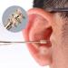 SONGLIN Ear Pick Mini Portable Stainless Steel Spiral Ear Pick Scoop Tool Earpick Ear Wax Removal Accessory Silver