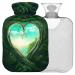 Naanle hot hot water bottle with lid tree of life Heart Transparent hot water bottle heat bottle for back pain relief handfoot warmer neck heat and cold therapy 2l