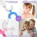 Kids U-Shaped Toothbrush Age 2-6 | Food Grade Silicone Brush | 360 Oral Cleaning | Blue/Pink | Dental Health - Buy Online on GoSupps.com