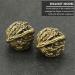 Buy Copper Walnut Acupuncture Massage Balls - 2 Pairs Foot Massager & Brass Decor - Golden 3.5cm - Buy Online on GoSupps.com