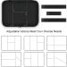 Canboc Diabetic Supplies Travel Case - Organizer for Glucose Meter, Test Strips, Lancets, Insulin Pens & More - Black - Buy Online on GoSupps.com