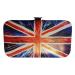 Union Jack Manicure Set - Spin Art Painting Design - Faux Leather Texture - Complete - British Flag Souvenir from London England UK
