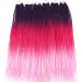 Ombre Red Pre-Looped Box Braids Crochet Hair 6 Packs 24 Inch 3X Goddess Senegalese Twist Kanekalon Braiding Hair Extensions - Purple/Red/Pink - Buy Online on GoSupps.com