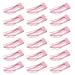 Mbsomnus 18 Pieces Double Grip Hair Clips Snap Hair Clips Metal Hair Clips Women Hair Barrettes Women Hair Accessories for Girls Hair Making Hair Styling Salon Hair Accessories (Pink)