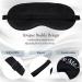 4-Piece Funny Silk Eye Mask Set for Women and Men - Blackout Blindfold for Travel, Nap, Meditation - Adjustable Strap Sleeping Eye Cover (Black) - Buy Online on GoSupps.com