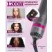XLQ 5in1 Blow Dryer Brush for Women - Multifunctional Styler with Negative Ion Technology - Detachable Straightener and Curling Attachments - Black Purple Upgrade Gift Box - Buy Online on GoSupps.com