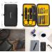 Glamne 10-in-1 Manicure Set | Professional Stainless Steel Nail Clippers & Care Tools | Travel-Friendly Leather Case | Yellow - Buy Online on GoSupps.com