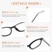 4 Pack Small Blue Light Blocking Reading Glasses for Women & Men - Spring Hinge Oval Readers in 147 Mixed Colors - 2.25x Magnification - Buy Online on GoSupps.com