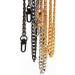 Model Worker DIY Iron Flat Chain Strap Handbag Chains Purse Chain Straps Shoulder Cross Body Replacement Straps with Metal Buckles (47"  Gold) 47" Gold - Buy Online on GoSupps.com