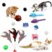 QUOZUO 32-Piece Cat Toy Variety Pack - Best Cat Toys for Kittens & Cats | International Shipping Available - Buy Online on GoSupps.com