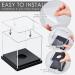 Leinuosen 4 Pcs Softball Display Case - UV Protected Clear Cube Stand for Sports Memorabilia - Buy Online on GoSupps.com