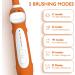 CHAIN PEAK Dinosaur Kids Sonic Electric Toothbrush for Children 3-12 | 30s Reminder, 2 Mins Timer, 5 Modes | 8 Brush Heads, Rechargeable | Orange | Wall-Mounted Holder - Buy Online on GoSupps.com