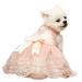 Pet Dog Dress Bowknot Princess Dress Puppy Tutu Skirt Girl Outfit for Dog Cat (L Pink) L Pink