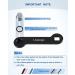uueeGo Aluminum Boat Drain Plug Wrench | Patented Design | Fits 1/2 inch NPT Plug | Includes 3 Spare Brass Plugs | Silver - Buy Online on GoSupps.com