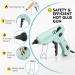 Magicfly 60/100W Hot Glue Gun Kit with 15 Glue Sticks and Carry Case - Dual Power High Temp Melt Gun for Arts, Crafts, Household - Includes Finger Caps and Mat (Green) - Buy Online on GoSupps.com