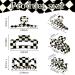 3 Piece Checkered Hair Claw Clips - Black and White Lattice Hair Barrettes for Women and Girls - Buy Online on GoSupps.com