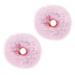 Lusofie 2Pcs Pink Pompom Hair Tie Set - Faux Rabbit Fur Scrunchies for Girls and Women - Buy Online on GoSupps.com