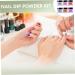 Poudre de trempette 6 pcs poudre de trempette ongles en acrylique 6 couleurs pas lampe UV/LED requise kit bricolage s chage s chage pour les d butants pour les d butants - Buy Online on GoSupps.com