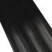 Moresoo 24 Inch Tape in Balayage Human Hair Extensions #1B/Silver/1B - 20 Pieces Remy Hair for Black to Silver Ombre Look - Buy Online on GoSupps.com
