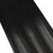 Moresoo 60cm Real Hair Tape Extensions - Ombre Black & Silver Balayage Invisible 50g Long Hair Extensions - Buy Online on GoSupps.com