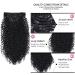 BHF 26 inch Kinky Curly Clip In Hair Extension - Double Weft Full Head Japanese Heat Resistance Fiber 140g Synthetic Hair (#1B) - 7 Pieces for Women - Buy Online on GoSupps.com