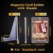 Chinco 20 Pieces Magnetic Card Holders Card Cares with 10 Packs Clear Acrylic Stands 35 Pt Clear Trading Cards Cases Protectors for Sports Card Baseball Card Basketball Card Trading and Display 30 - Buy Online on GoSupps.com