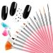 Buy Livecitys 15pcs Nail Art Brush Set - Professional DIY Manicure Tools for Salon & Home Use - Perfect for Acrylic Nail Design & Painting - Buy Online on GoSupps.com