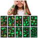 Glow in The Dark Christmas Temporary Tattoos for Kids - Santa, Reindeer, Snowman & More | 10 Sheets 120PCS Holiday Party Supplies - Buy Online on GoSupps.com