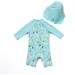 Bonverano Baby Girls Swimsuit | Long Sleeve One Piece Bathing Suit | UPF 50+ Sun Protection | Pineapple Design | 18-24 Months - Buy Online on GoSupps.com