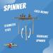 Busy Bird Spinner Toy with Traveling Spinner - Stainless Steel Brain Teaser for Medium to Extra Large Birds - Buy Online on GoSupps.com