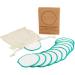 Bionobel 12 Reusable Cotton Pads | Sustainable Zero Waste Makeup Remover | Washable Cosmetic Pads | 100% Organic Cotton & Laundry Net - Buy Online on GoSupps.com