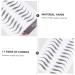 Housoutil 12 Sheets Waterproof Eyebrow Stickers Temporary Brow Tattoos Men Imitation Eyebrow Template 6d Hair 21x15cm Black - Buy Online on GoSupps.com