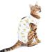 Selmai Medical Pet Shirt Cat Body For Dogs after op dog castration soft cotton e-collar alternative for pets Nursing Clothing Wound Protection Prevent Licking Skin Diseases Yellow XL XL Banana
