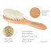 Ullabelle 4 Piece Wooden Baby Hair Brush and Comb Set - Soft Goat Hair - Prevents Cradle Cap - Pink - Registry Gift - Buy Online on GoSupps.com