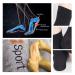 Ankle Compression Socks for Pain Relief & Swelling | Foot Support Sleeve for Plantar Fasciitis - Small Black for Men & Women - Buy Online on GoSupps.com