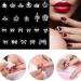 Colorful Butterfly Nail Rhinestones & 3D Silver Bows Set - Manicure Decoration Supplies for Women & Girls - Buy Online on GoSupps.com