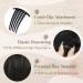 Buy BARSDAR Rades Haardutt Hairration Short Pferance Dut Black Hair Chignon with Clip - 20cm Natural Black Synthetic Hair Extension for Women - Buy Online on GoSupps.com