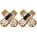 EXPAWLORER Double Side Anti-Slip Dog Socks 2 Pairs - Adjustable Pet Paw Protector with Strap Traction Control Non-Skid for Indoor on Hardwood Floor Wear Paw Protection for Puppy Dogs Khaki Large (4 Count)
