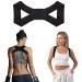 Posture Corrector for Teens And Women Adjustable Breathable Upper Back Brace Support Straightener for 88 132 Lb Teenagers and Women Corset Spine Support Belt Pain Relief for Neck Shoulder Back(Black)