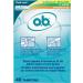 o.b. Original Non-Applicator Tampons - Regular, Super, & Super Plus Absorbancies - 40 Count - Buy Online on GoSupps.com