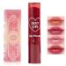 8 Colors Jelly Lipstick, Heart Shape Tinted Jelly Lip Gloss, Long Lasting Moisturizing Mirror Effect Lip Balm, Long Lasting Moisturizing Jelly Texture (#8)