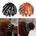 cuhair 2 pieces ponytail holder with rhinestones