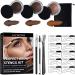 2 Brow Pomade - Makeup Brow Stamp Set of 6 Long-Lasting Waterproof & Smudge-Proof Include Brow Stencil Sponge Applicator Dual Angled Brow Brush Brow Shaper for Women Pochy 2 Pcs a - Buy Online on GoSupps.com